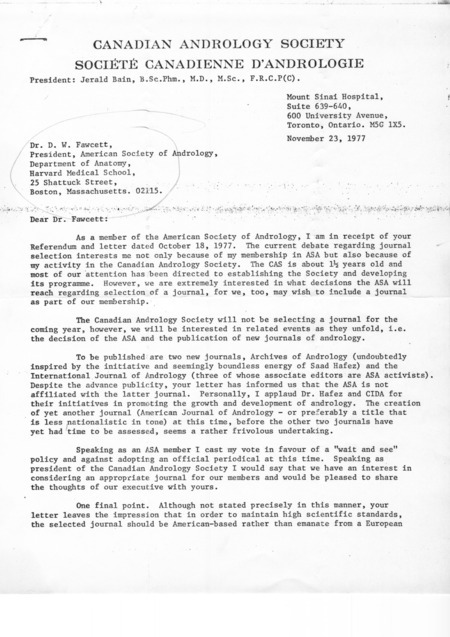 Contains correspondence, referendum papers, and memoranda.