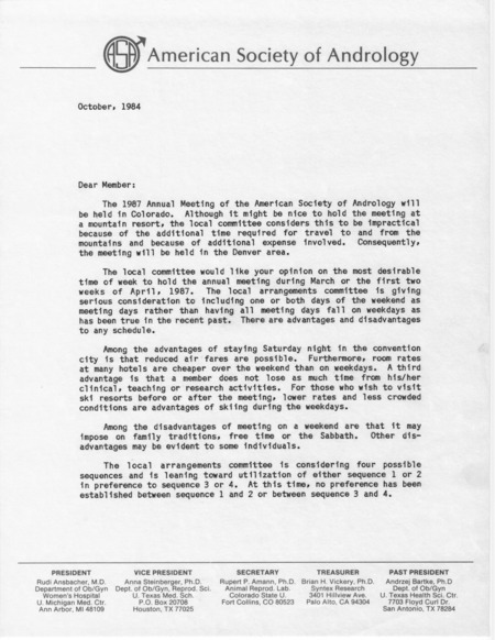 Includes correspondence, registration forms, conference programs, and symposium agendas and information.