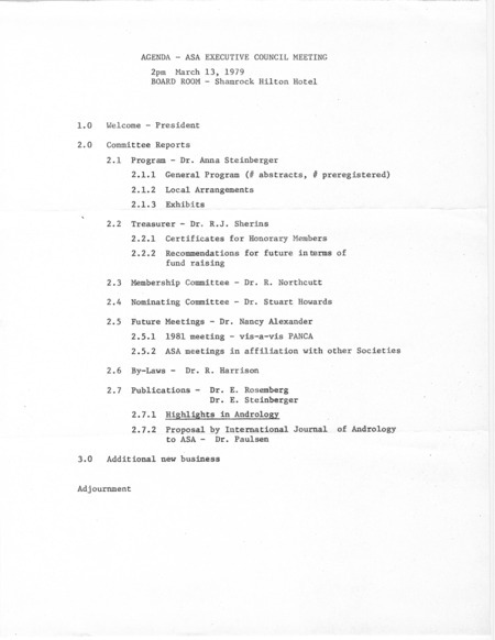 Includes agenda, correspondence, membership application forms, and abstract submissions.