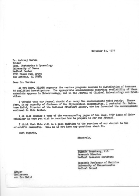 Contains correspondence.