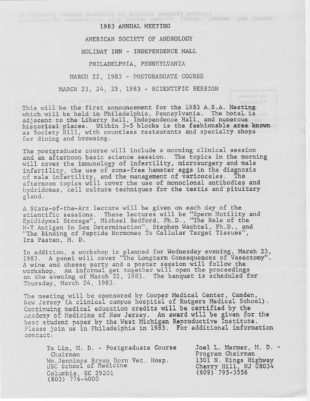 Includes correspondence, volunteer list, and officer and committee member list.