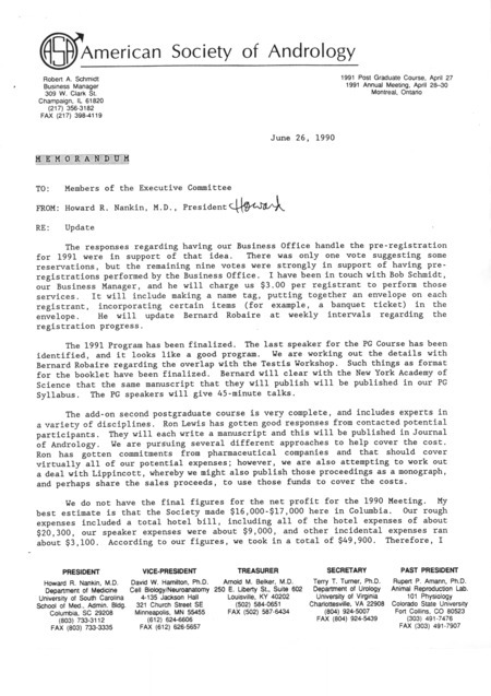 Contains minutes and memoranda.