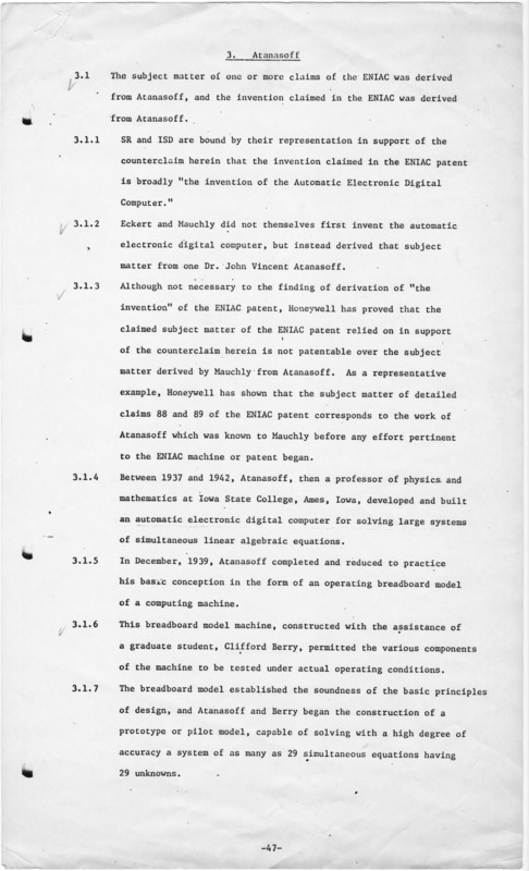 Legal Decision, 1973