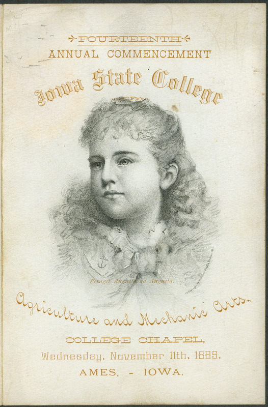 Includes commencement program and list of commencement week activities, held November 5th-11th, 1885.
