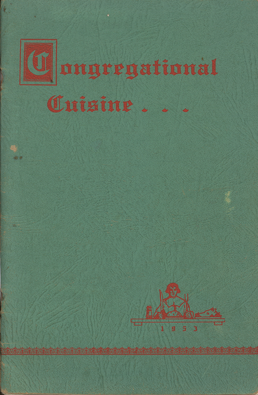 A community cookbook compiled by the women of the First Congregational Church in Cedar Rapids, Iowa. This book features a curated selection of regional recipes for casseroles, salads, desserts, and more, intended for use in club gatherings, church circles, and community events.