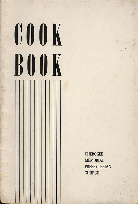 A community cookbook compiled by the Memorial Presbyterian Church of Cherokee, Iowa, featuring recipes contributed by congregation members. Includes categories such as breads, meats, desserts, salads, and more.