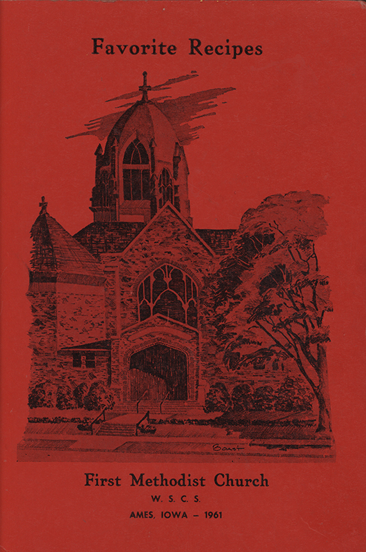 This cookbook compiled by the Women's Society of Christian Service of the Methodist Church in Ames, Iowa includes a list of organization and church staff.