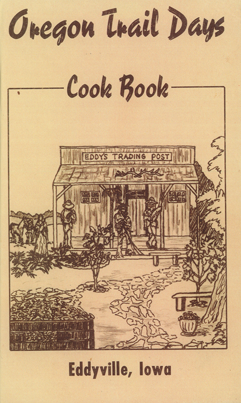 Community cookbook compiled by residents of Eddyville, Iowa, including recipes for cheeseballs, pickles, desserts, and special diets.