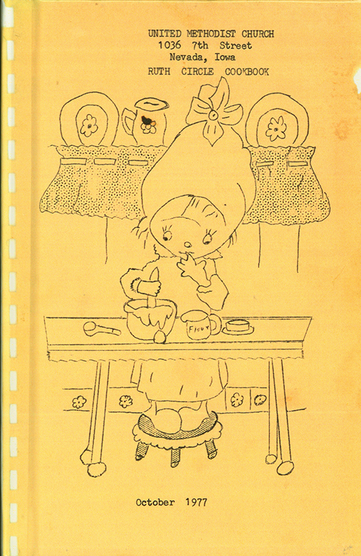 This cookbook was compiled by the Ruth Circle of the Nevada United Methodist Church. Includes many recipes for desserts, cakes, and cookies, and also recipes for main dishes and salads.