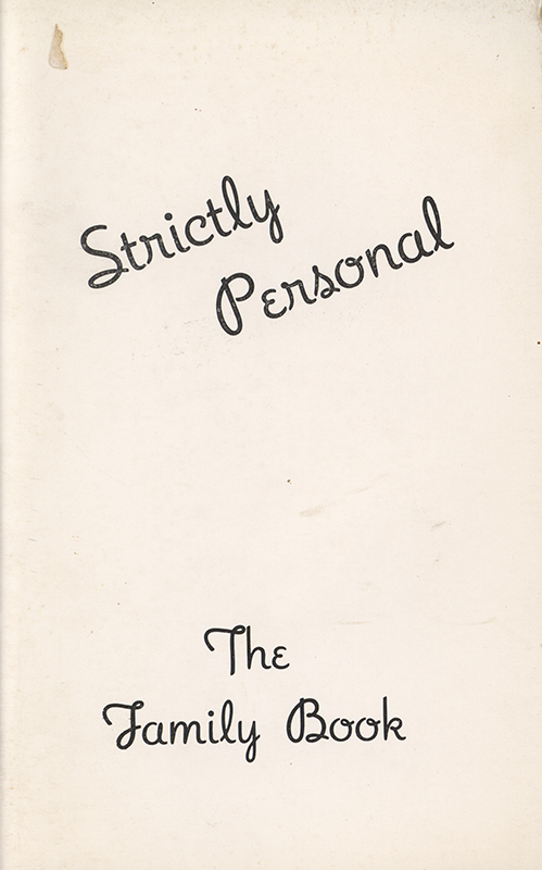 This book contains several recipes, as well as pages for tracking insurance, Christmas cards, dates, birthdays, names and addresses and other useful information. The recipes include breads, appetizers, pastries, puddings, poultry, game, seafood, and soups.