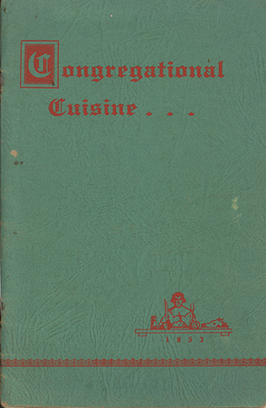 A community cookbook compiled by the women of the First Congregational Church in Cedar Rapids, Iowa. This book features a curated selection of regional recipes for casseroles, salads, desserts, and more, intended for use in club gatherings, church circles, and community events.