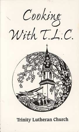 This cookbook compiled by the Norway Trinity Lutheran Church includes information about the camper fund and household tips.