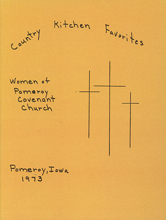This cookbook compiled by the Women of Pomeroy Covenant Church includes a photograph of the church and household tips.