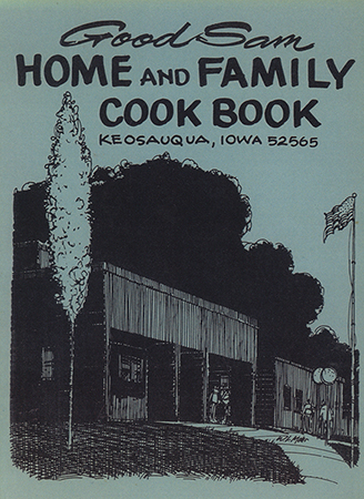 This cookbook compiled by the Good Samaritan Center in Keosauqua, Iowa includes household tips.