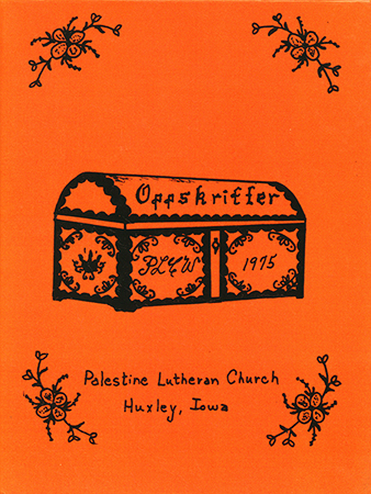 A cookbook compiled by the women of the Palestine Lutheran Church in Huxley, Iowa. Includes recipes for large numbers of people, pickles and jellies, and foreign foods, especially Scandinavian cuisine.