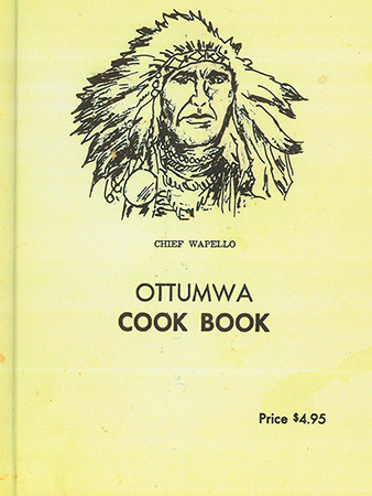 A book of recipes from residents of Ottumwa, Iowa. It includes a table of kitchen measures and conversions, and recipes for breads, desserts, cakes, candies, appetizers, and sauces.