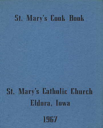 A cookbook compiled by the Altar and Rosary Society Circle Number 3, of St. Mary's Catholic Church. Includes recipes for cakes, desserts, cookies, main dishes, and salads.