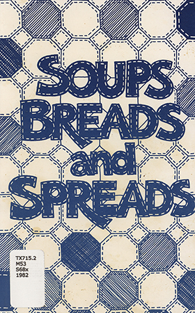 This cookbook was created by the Friends of the Octagon Center of the Arts to raise funds. It includes recipes for hot and cold soups, breads, spreads, and snacks.