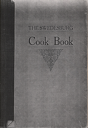 This cookbook was published in 1927 by the Ladies Aid Society of the Swedesburg Evangelical Lutheran Church, Swedesburg, Iowa. It includes sections for Swedish dishes, cooking for the sick, and household hints. Other sections include recipes for escalloped dishes, puddings, dumplings, sandwiches, pickles, and meats.