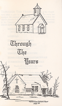 A collection of four church cookbooks from various women's societies affiliated with the Boxholm Methodist Episcopal Church. It includes Swedish recipes, one-dish recipes, recipes for quantity cooking, casseroles, egg dishes, soups, fish, meats, pickles, and sandwiches. There are also cleaning tips.