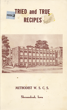 A cookbook compiled by the Woman's Society of Christian Service at the Methodist Church in Shenandoah, Iowa. It includes hints for cooking and cleaning, and recipes for appetizers, snacks, international food, and recipes for children. There are also recipes for holiday dishes, frozen foods, leftover foods, and main dishes.