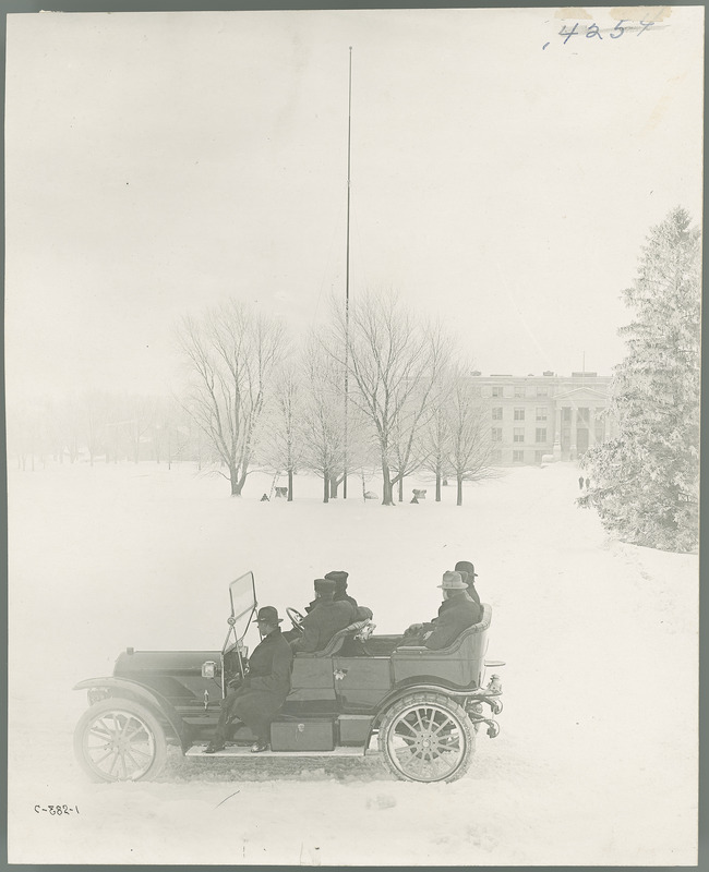 Rambler automobile, shortcourse, Agricultural Engineering Department. January 1910.