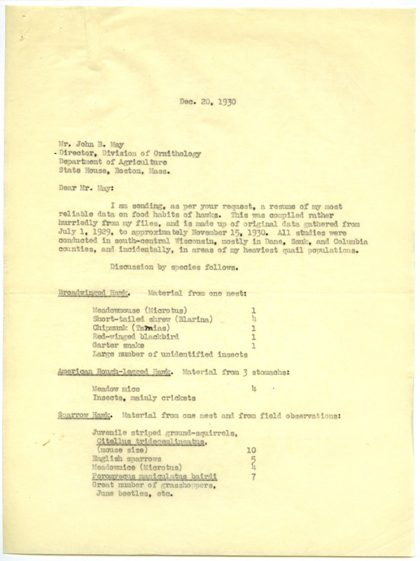 Paul L. Errington letter, December 20, 1930