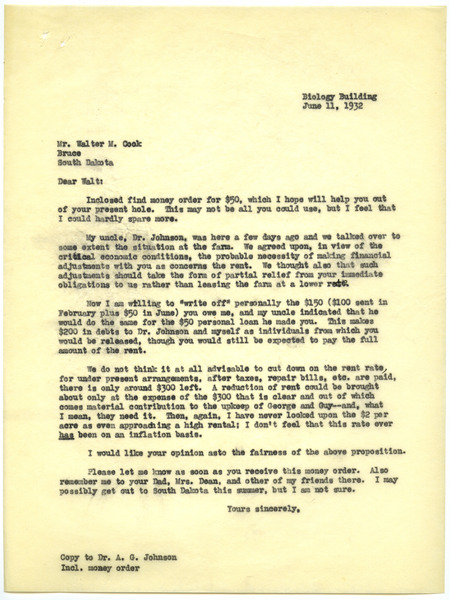 Paul L. Errington letter, June 11, 1932