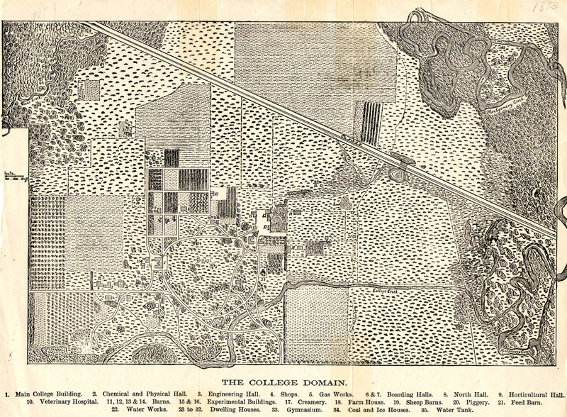 Map of Iowa State, 1883