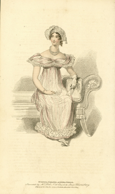 Evening theater or opera dress | Mary A. Barton Fashion Illustration Collection Evening theater or opera dress | Mary A. Barton Fashion Illustration Collection