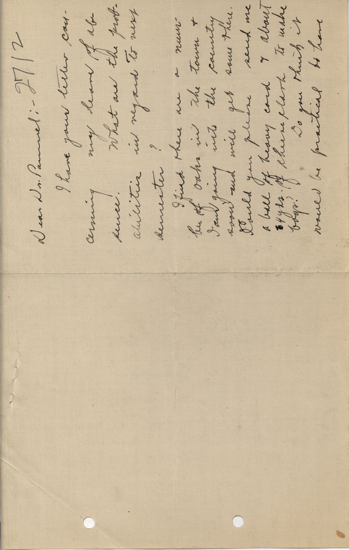 Letter from Ada Hayden to Louis Hermann Pammel, describing her work in Houston, Texas and inquiring about payment for some work she did in Ames.