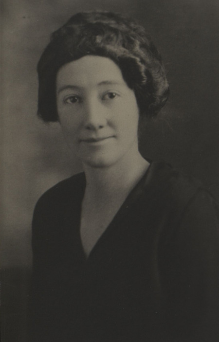 Photograph of Ada Hayden in Ames, Iowa for the Department of Botany on September 1923.