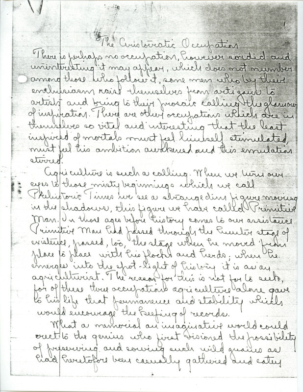 An essay on the value of agriculture and farming, the land, and the farmer.