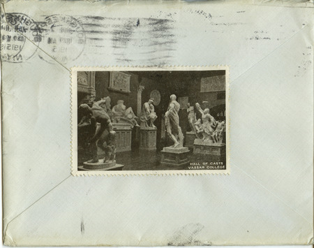 Postcard from Emmeline Moore, Churchville, New York to Hortense Butler. She comments on how empty the lab is becoming as her colleagues are leaving and writes of her own feelings about leaving Ithaca.