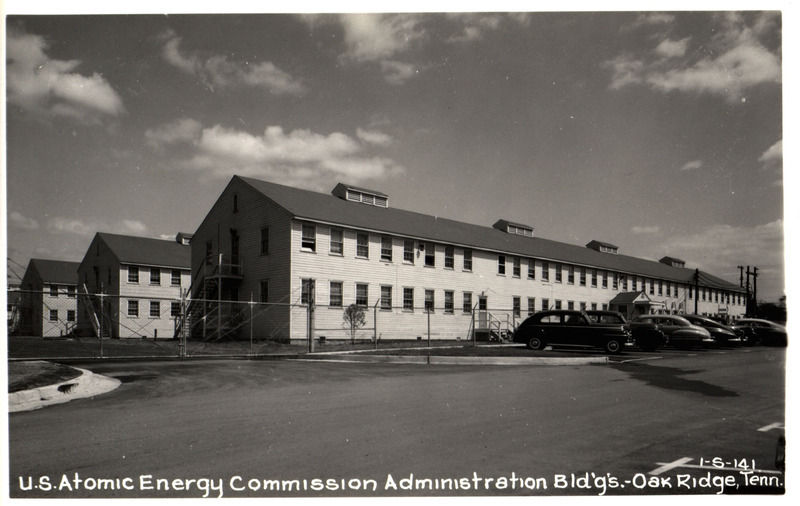Annotation: "U.S. Atomic Energy Commission Administration Bld'g's. Oak Ridge, Tenn."