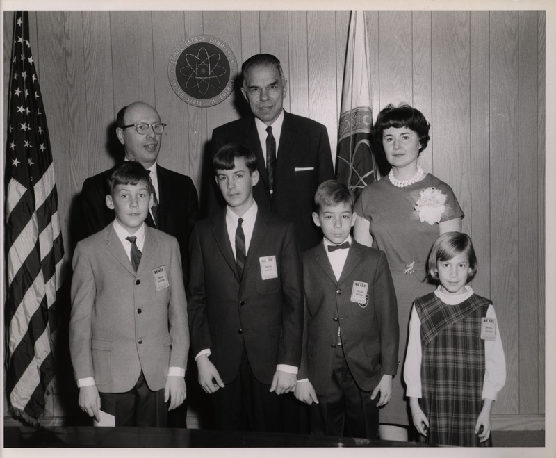 Photograph of Dwight Ink and others during Ink's Distinguished Service Award ceremony