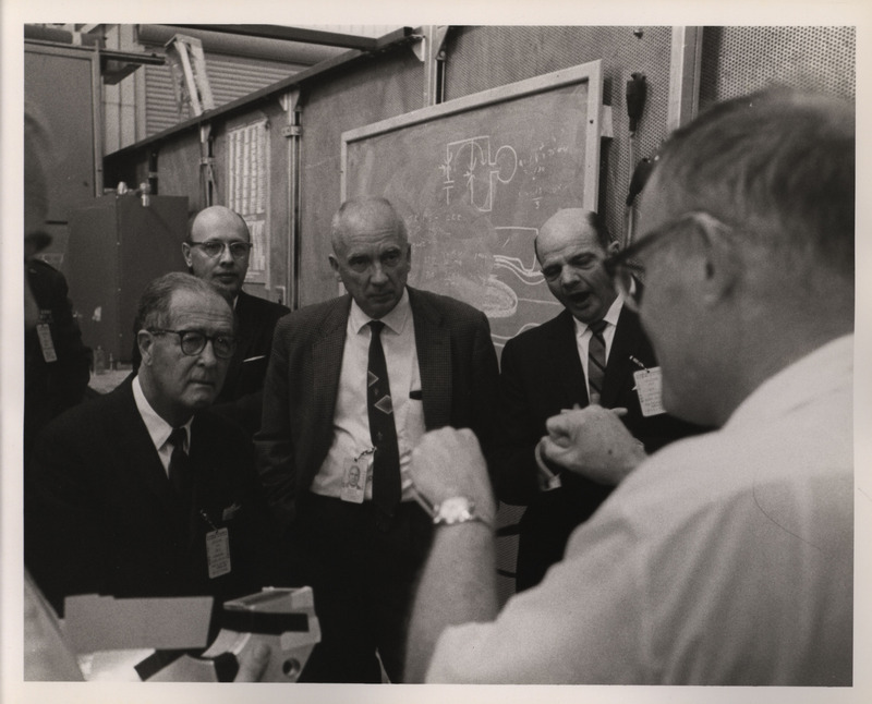 Photograph of Dwight Ink with others at the Los Alamos National Laboratory