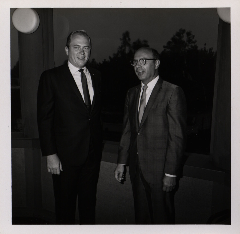 Photograph of Dwight Ink with another person during the "Honoring Glenn V. Gibson" event