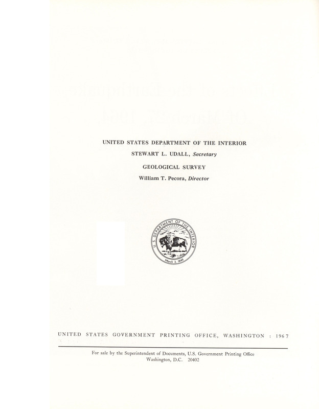 The Alaska earthquake, March 27, 1964: effects on communities. Seward