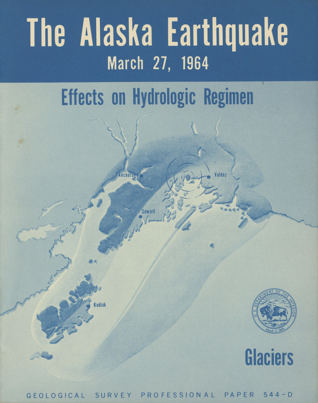 The Alaska earthquake, March 27, 1964: effects on hydrologic regimen. Glaciers
