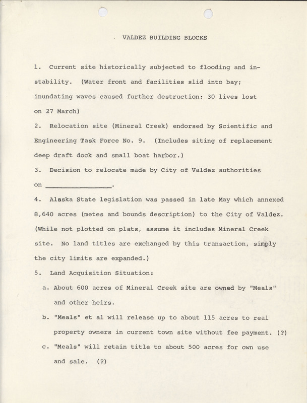 Valdez building blocks