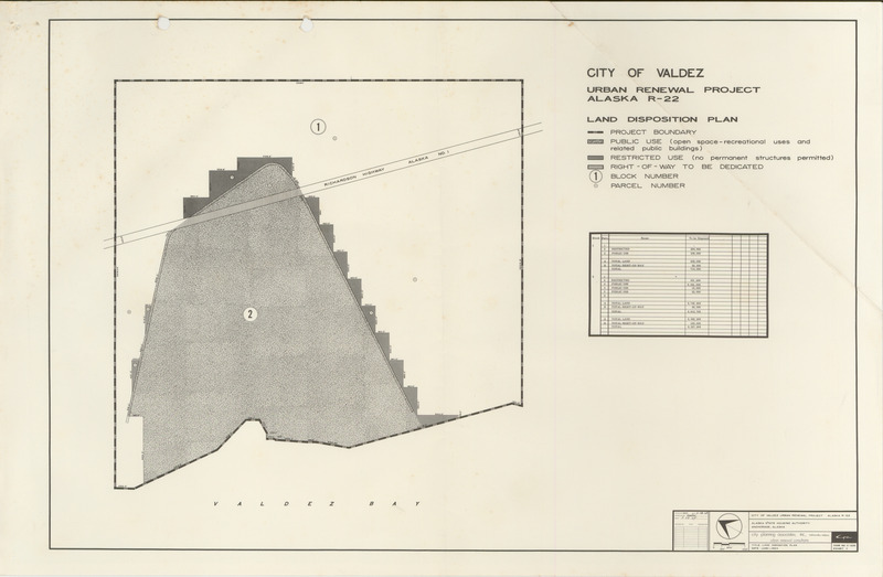 City of Valdez urban renewal project, Alaska R-22
