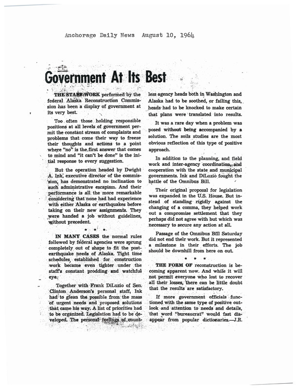 Government at its best