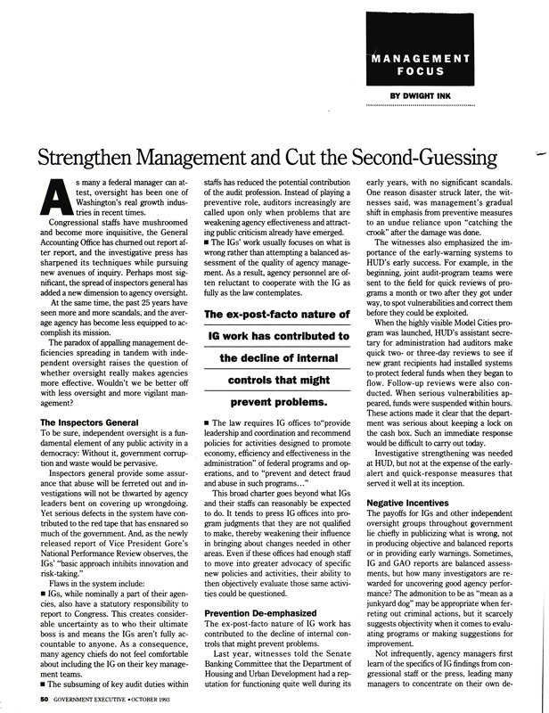 Annotation: Management Focus