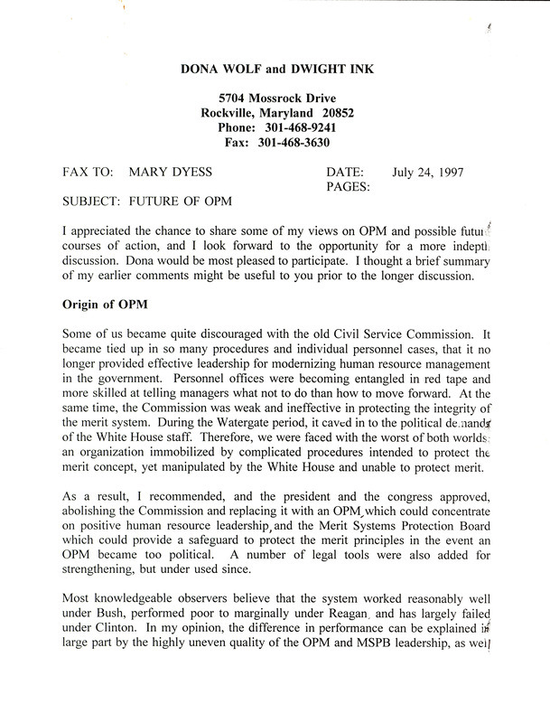 Annotation: OPM: Office of Personnel Management