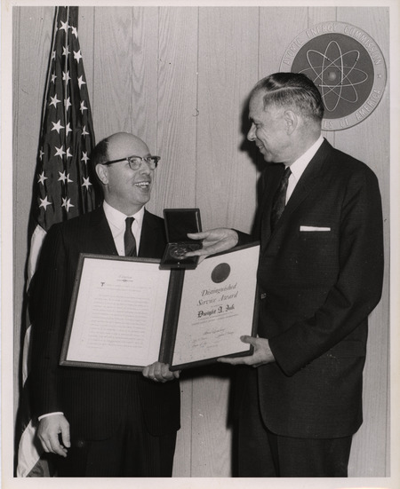 Photograph of Dwight Ink and others during Ink's Distinguished Service Award ceremony