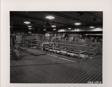 Photograph of President John F. Kennedy and others during his 1962 visit to Los Alamos National Laboratory