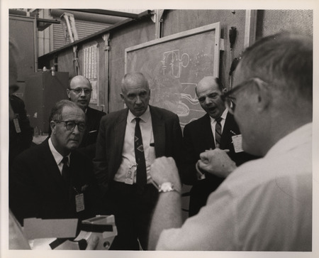 Photograph of Dwight Ink with others at the Los Alamos National Laboratory