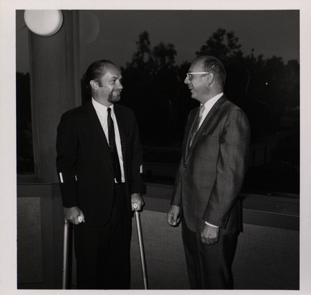 Photograph of Dwight Ink with another person during the "Honoring Glenn V. Gibson" event