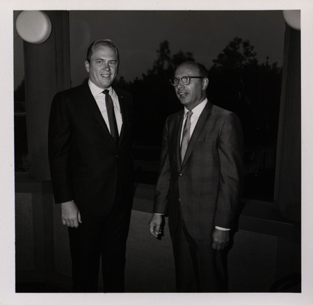 Photograph of Dwight Ink with another person during the "Honoring Glenn V. Gibson" event